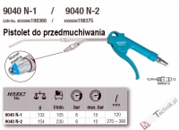 HAZET - Pistolet do przedmuchiwania - 9040 N-1 / 9040 N-2