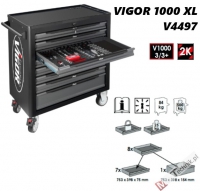 VIGOR - Wózek Warsztatowy z 255 narzędziami (V4497)
