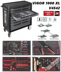 VIGOR - Wózek Warsztatowy z 375 narzędziami (V4542)
